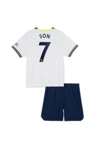 Tottenham Hotspur Son Heung-min #7 Babyklær Hjemme Fotballdrakt til barn 2022-23 Korte ermer (+ Korte bukser)